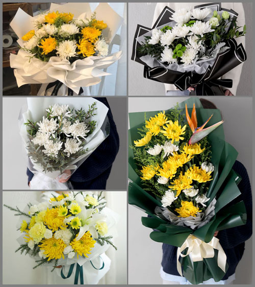 河南郑州新郑市薛店镇龙占洼村白事花束代送
